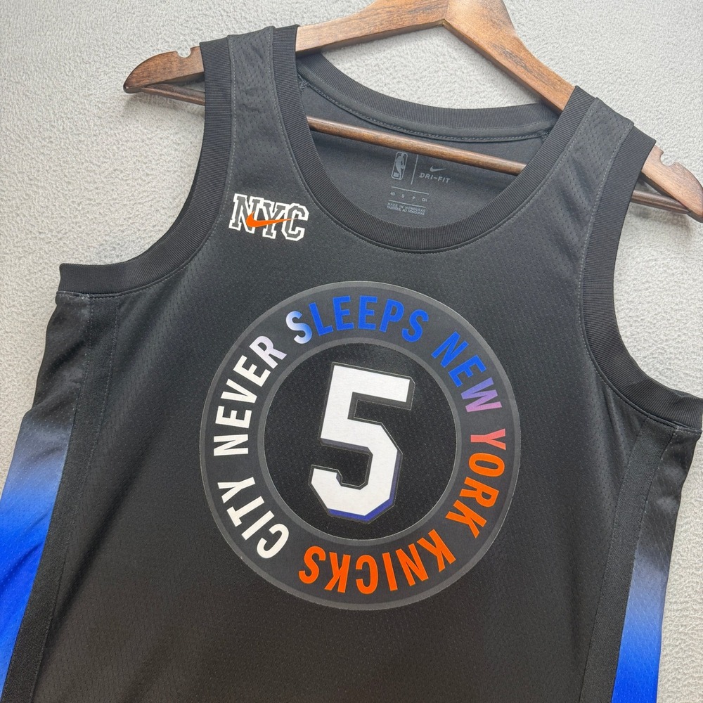 New York Knicks City Edition Nike NBA Immanuel Quickley Swingman Jersey Mens S